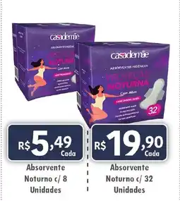 Royal Supermercados Absorvente Noturno c/ 8 Unidades oferta