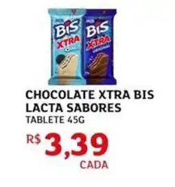Assaí Atacadista Chocolate xtra bis lacta sabores oferta