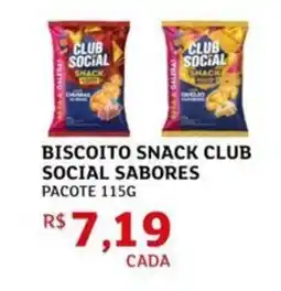 Assaí Atacadista Biscoito snack club social sabores pacote oferta