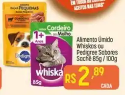 Muffato Alimento Úmido Whiskas ou Pedigree Sabores Sache oferta