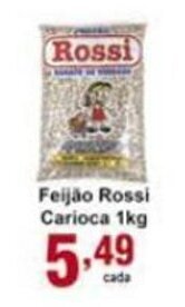 Rossi Supermercado Feijao Rossi Carioca 1kg oferta