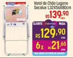 Muffato Varal de Chão Lugano Secalux oferta