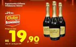 Econômico Atacadão Espumante Chileno Wildstone oferta