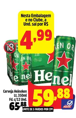 Supermercado Paraná Cerveja Heineken Lt. oferta