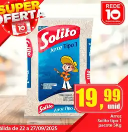 Rede 10 Arroz Tipo Solito tipo 1 pacote oferta
