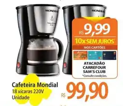 Atacadão Cafeteira Mondial 18 xícaras 220V Unidade oferta