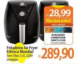 Atacadão Fritadeira Air Fryer Elétrica Mondial oferta