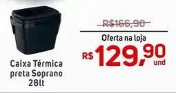Supermercados Magia Caixa Térmica preta Soprano oferta