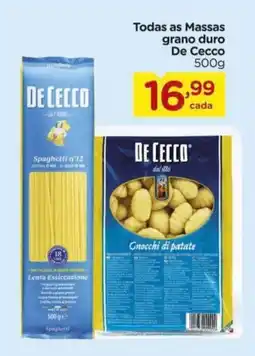 Carrefour Todas as Massas grano duro De Cecco oferta