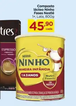 Carrefour Composto lácteo Ninho Fases Nestlé 1+, Lata, oferta
