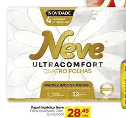 Carrefour Papel higiênico Neve oferta