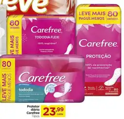 Carrefour Protetor diário Carefree Tipos oferta