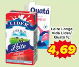 Fonte Nova Leite Longa Vida Lider/ Quatá oferta