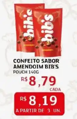 Assaí Atacadista Confeito sabor amendoim bib's pouch oferta