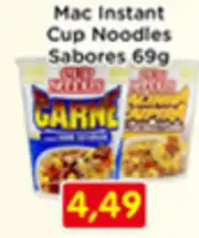 Fonte Nova Mac Instant Cup Noodles Sabores oferta