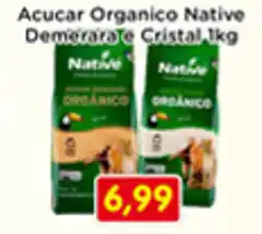 Fonte Nova Acucar Organico Native Demerara Cristal oferta