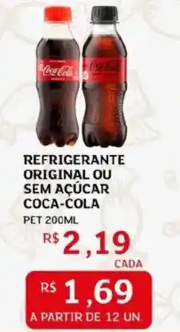 Assaí Atacadista Refrigerante original ou sem açúcar coca-cola pet oferta