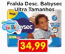 Fonte Nova Fralda Desc. Babysec Ultra Tamanhos oferta