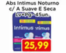 Fonte Nova Abs Intimus Noturno c/ A Suave E Seca oferta