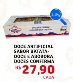Assaí Atacadista Doce artificial sabor batata- doce e abóbora doces confirma oferta