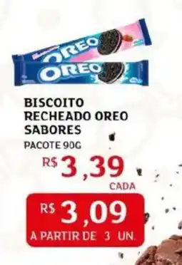 Assaí Atacadista Biscoito recheado oreo sabores oferta