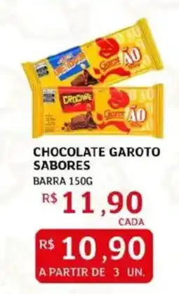 Assaí Atacadista Chocolate garoto sabores barra oferta