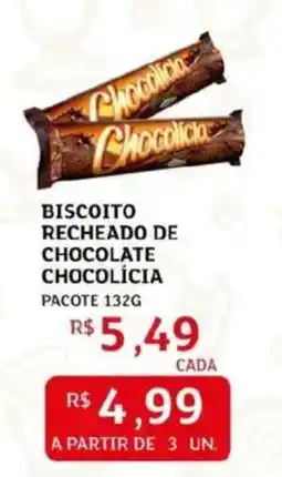 Assaí Atacadista Biscoito recheado de chocolate chocolícia pacote oferta