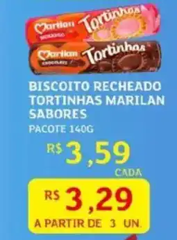Assaí Atacadista Biscoito recheado tortinhas marilan sabores oferta
