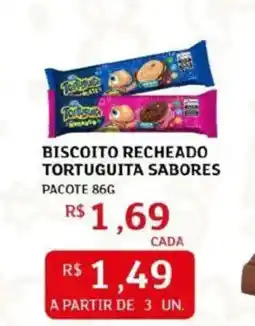 Assaí Atacadista Biscoito recheado tortuguita sabores pacote oferta