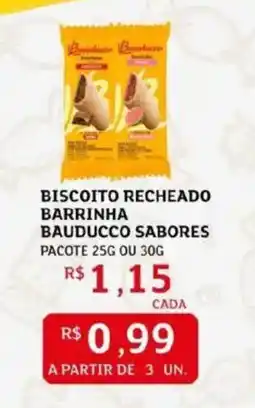 Assaí Atacadista Biscoito recheado barrinha bauducco sabores oferta