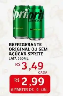 Assaí Atacadista Refrigerante original ou sem açúcar sprite oferta