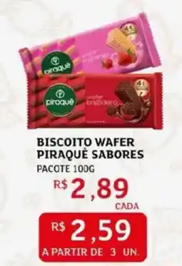 Assaí Atacadista Biscoito wafer piraquê sabores oferta