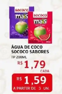 Assaí Atacadista Água de coco sococo sabores oferta