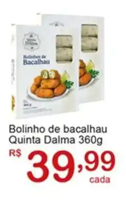 Giga Atacado Bolinho de bacalhau Quinta Dalma oferta