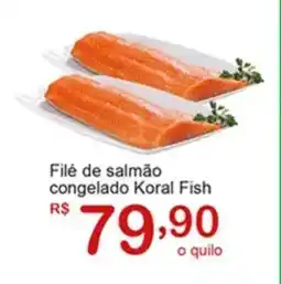 Giga Atacado Filé de salmão congelado Koral Fish oferta