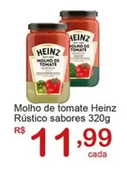 Giga Atacado Molho de tomate Heinz Rústico sabores oferta