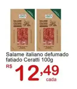 Giga Atacado Salame italiano defumado fatiado Ceratti oferta