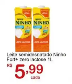 Giga Atacado Leite semidesnatado Ninho Fort+ zero lactose oferta