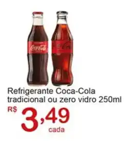 Giga Atacado Refrigerante Coca-Cola tradicional ou zero vidro oferta