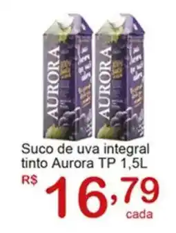 Giga Atacado Suco de uva integral tinto Aurora TP oferta