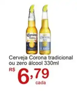 Giga Atacado Cerveja Corona tradicional ou zero álcool oferta