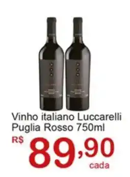 Giga Atacado Vinho italiano Luccarelli Puglia Rosso oferta
