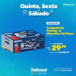 Deltasul TRAMONTINA Conjunto De Panelas C/ Utensílios oferta