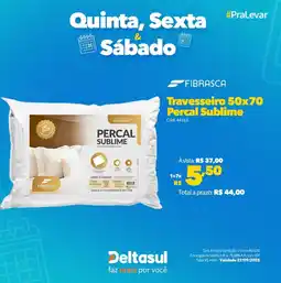 Deltasul FIBRASCA Travesseiro 50x70 Percal Sublime oferta