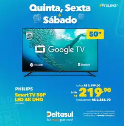 Deltasul PHILIPS Smart TV 50P LED 4K UHD oferta