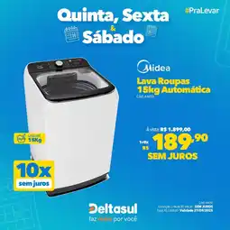 Deltasul Midea Lava Roupas Automática oferta