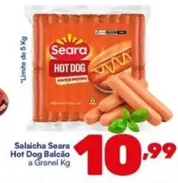 Barracão Supermercado Salsicha Seara Hot Dog Balcão a Granel oferta