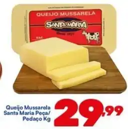 Barracão Supermercado Queijo Mussarela Santa Maria Peça/ Pedaço oferta