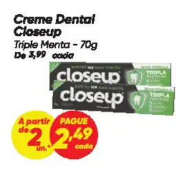 Dia Creme Dental Closeup oferta