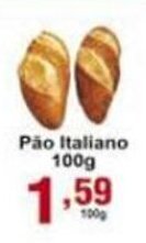 Rossi Supermercado Pao Italiano 100g oferta